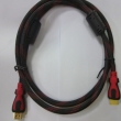 Кабель HDMI (5 м) с красно-черной оплеткой