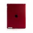 Наклейка на заднюю часть  Skin Red Carbon для iPad2/iPad3/iPad4